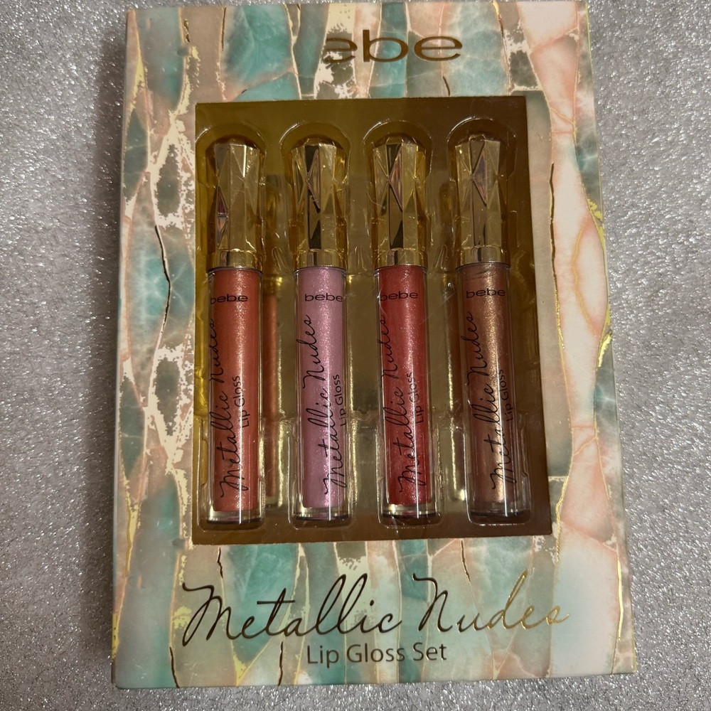 Bebe Metallic Nudes Lip Gloss Set